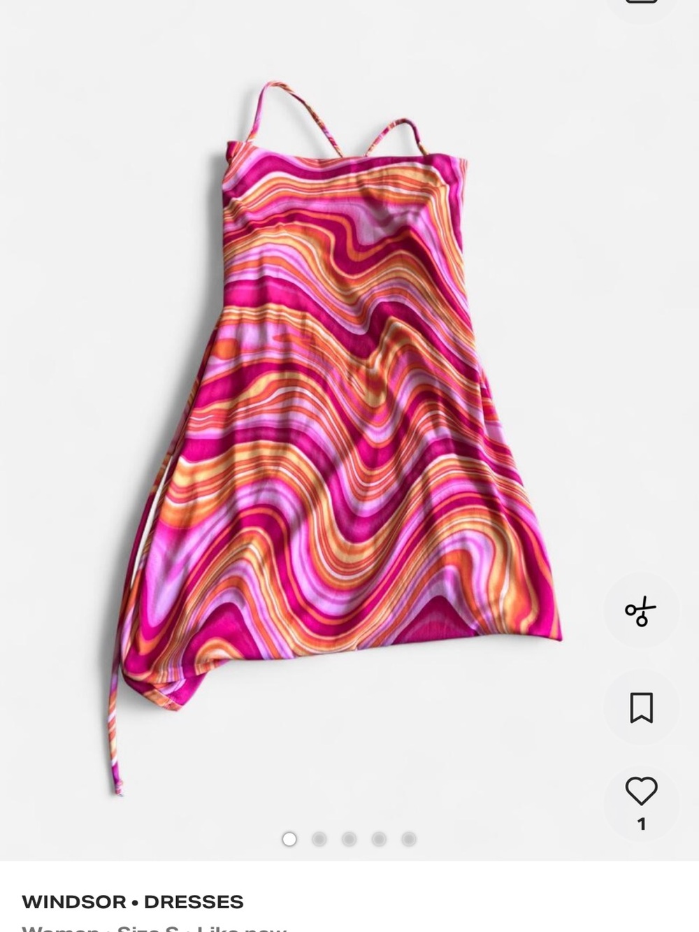 Windsor Pink & Orange Swirl Slip Dress for Kids